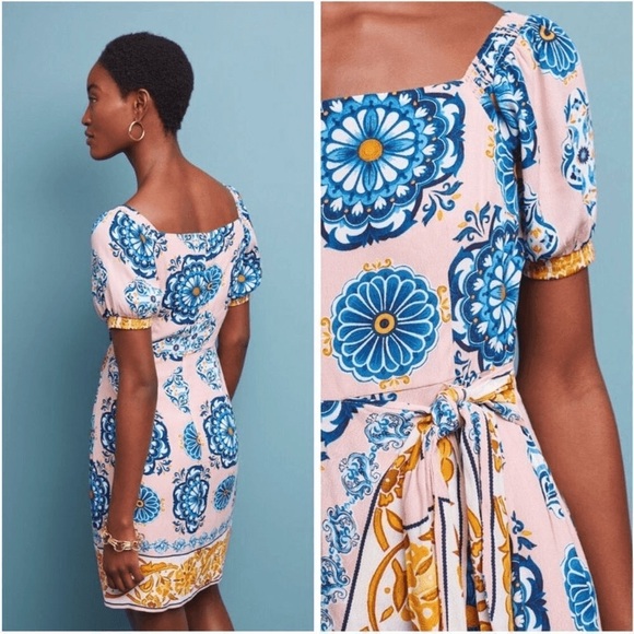 Anthropologie Maeve Wrap Resort Dress 8 - Picture 3 of 9